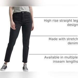 Lee High Waisted Mom Jean Size 31 Black